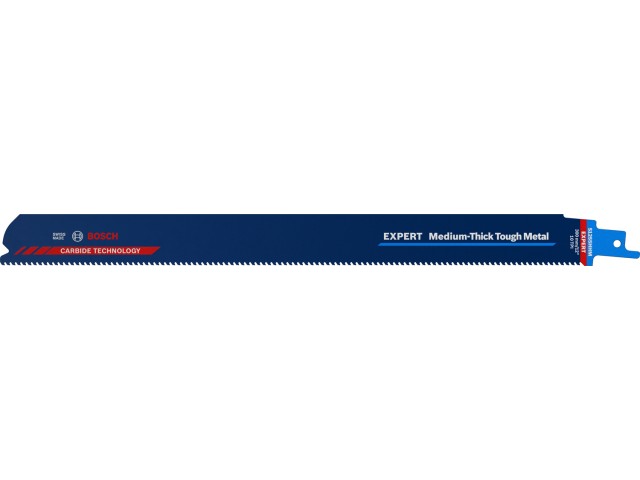 List Bosch za sabljasto žago EXPERT ‘Medium-Thick Tough Metal’ S 1255 HHM, 300mm, 10 TPI, za cevi, 2608900377